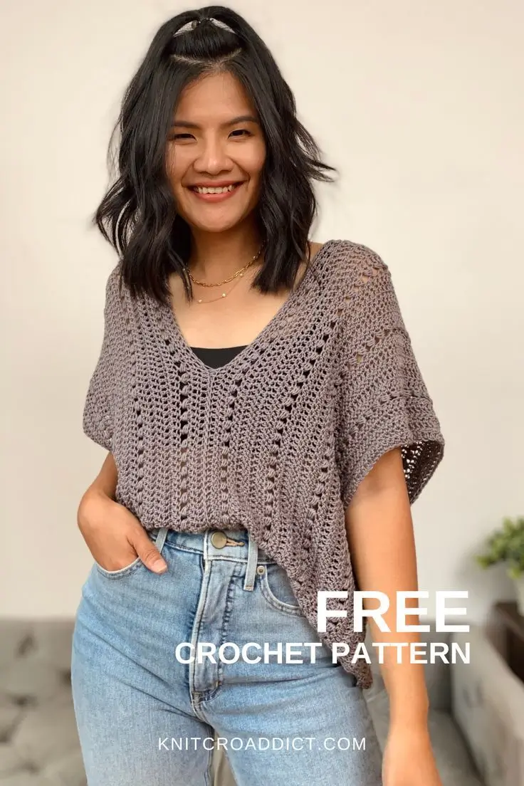 FREE Crochet Top Pattern XS-XXL