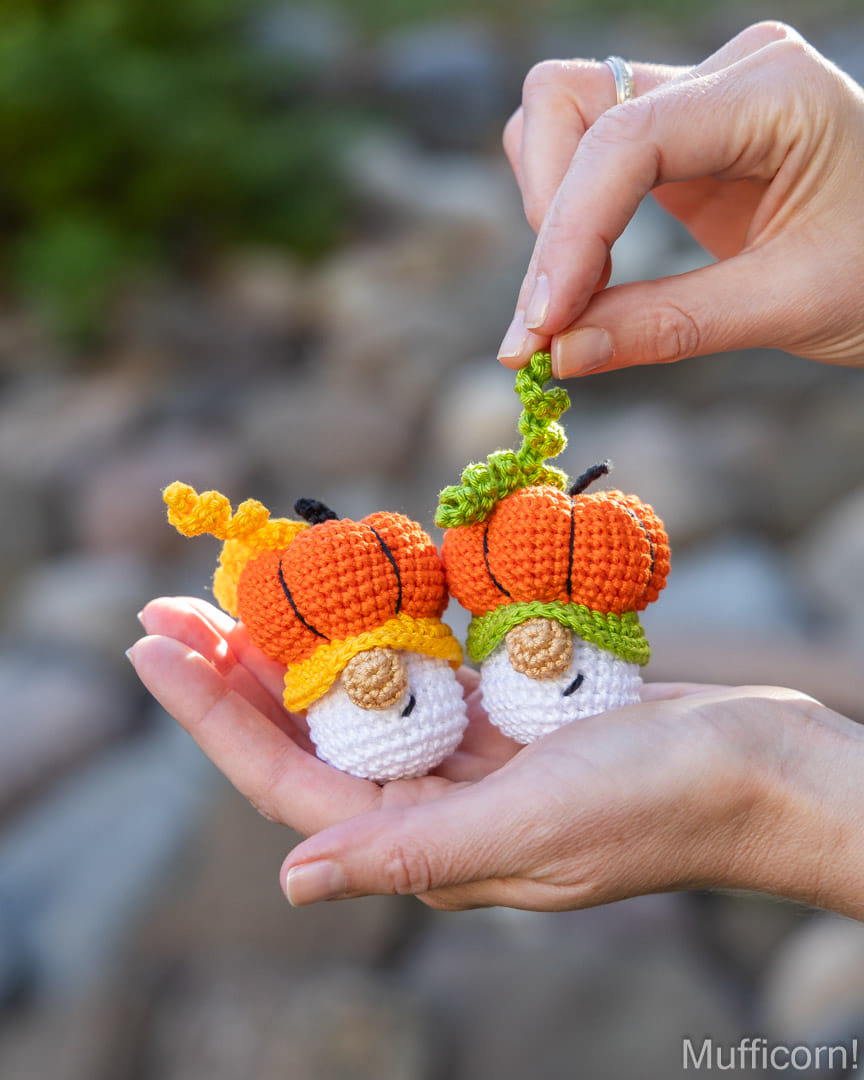 Halloween Crochet patterns amigurumi pumpkin gnome