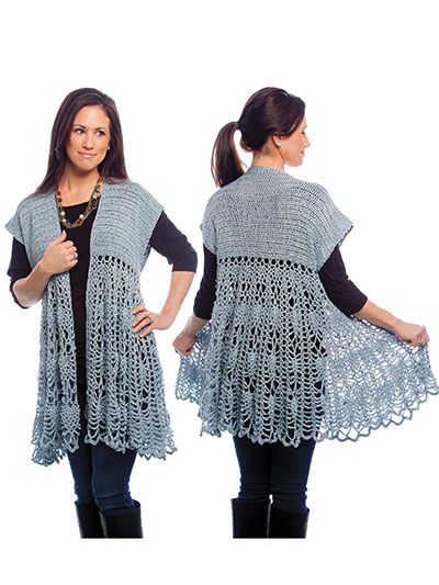 Pineapple Swing Cardigan Crochet Pattern