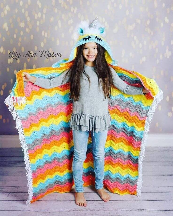 Rainbow Unicorn Blanket