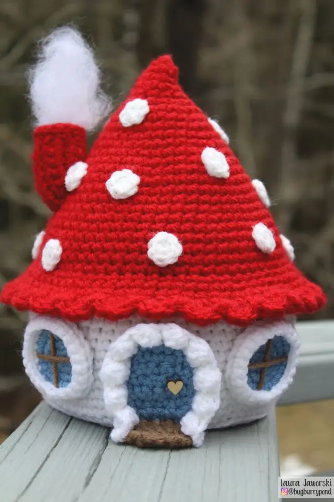 The Little Mushroom Cottage Free Crochet Pattern