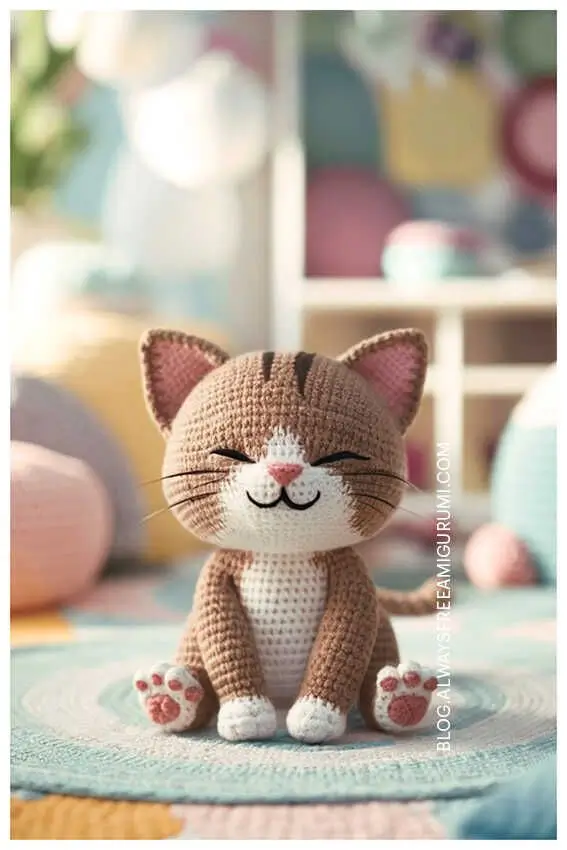 Tim the Crochet Cat Amigurumi Free Pattern