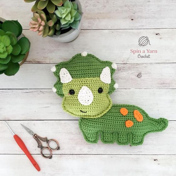 Triceratops Crochet Pattern