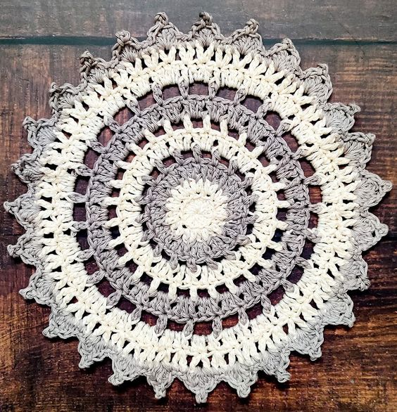 Two Shades Ombre Doily