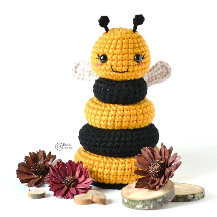 Bee Stacking Toy Crochet Pattern