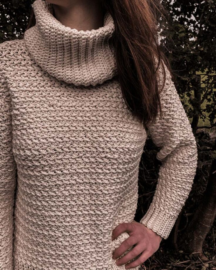 Crochet Cozy Turtleneck