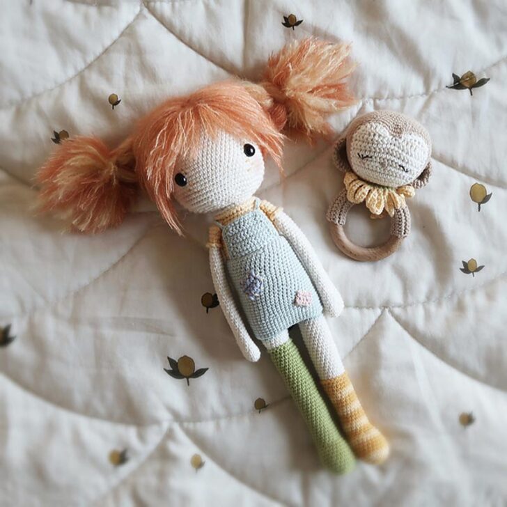 Crochet Pippi Langstrømpe