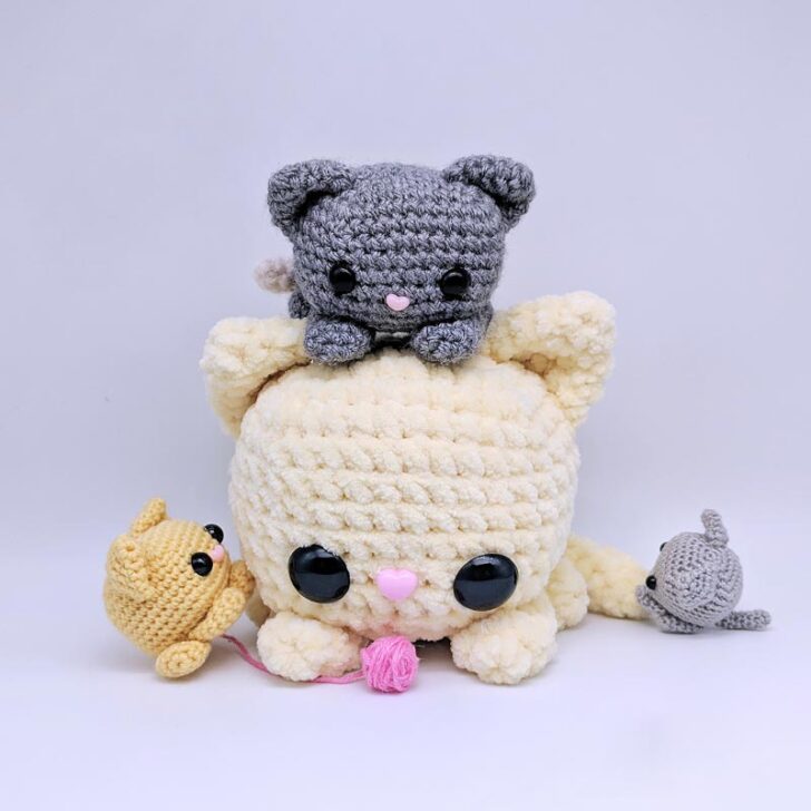 Cube Kitty Cat Amigurumi Pattern