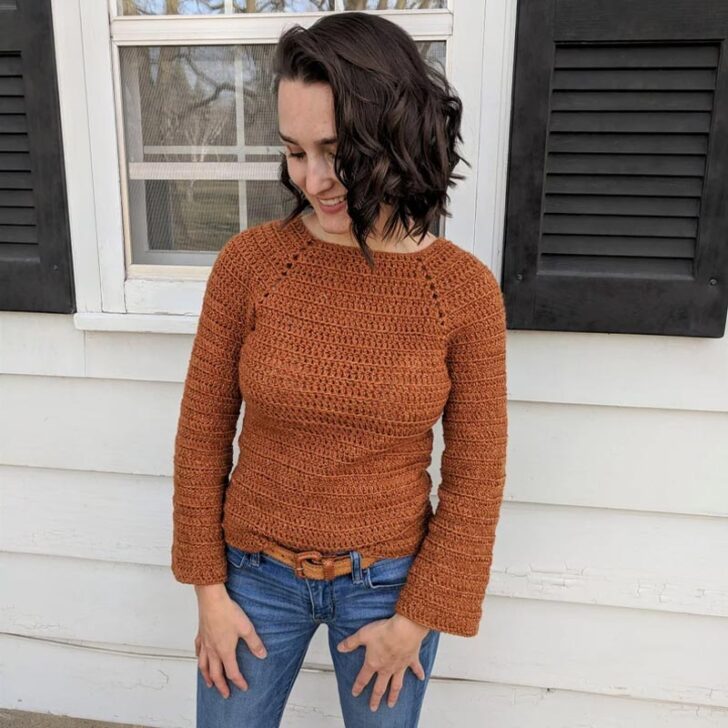 Easy Crochet Raglan Pullover