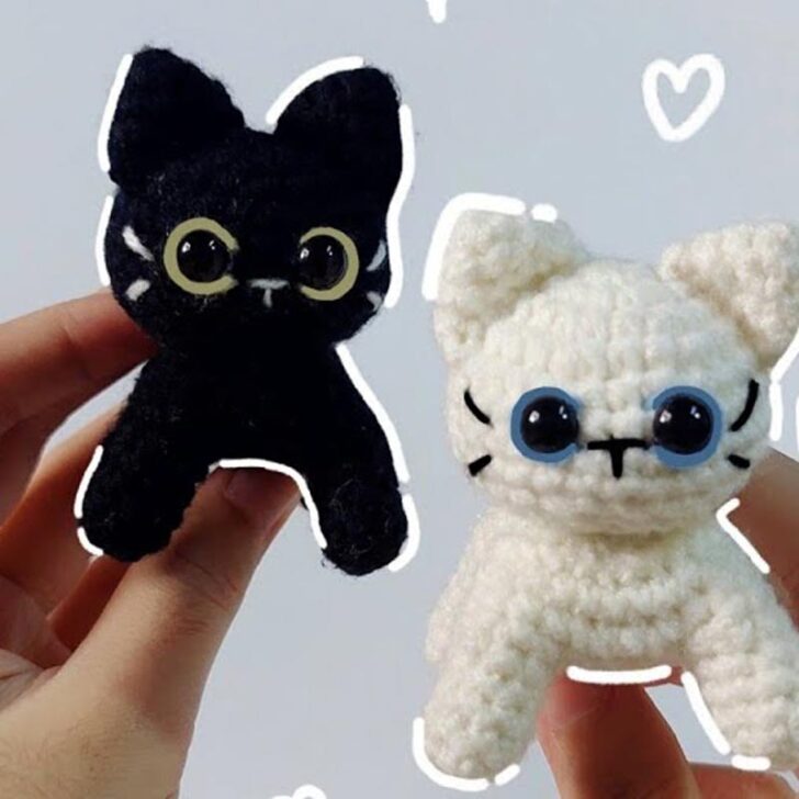 Mini Crochet Cat Tutorial