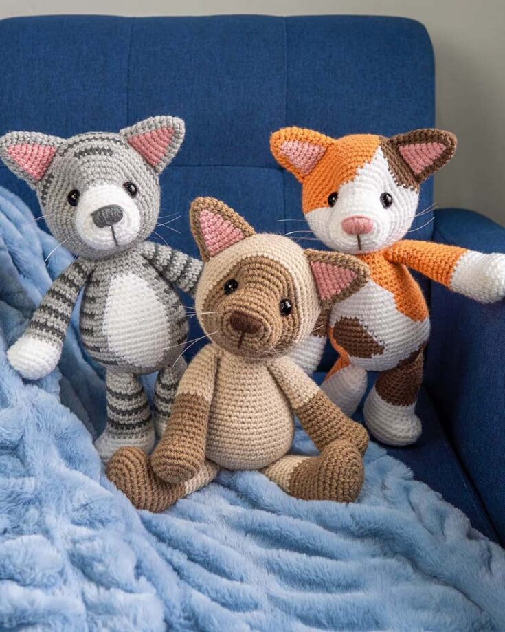 Three Cats Crochet Pattern