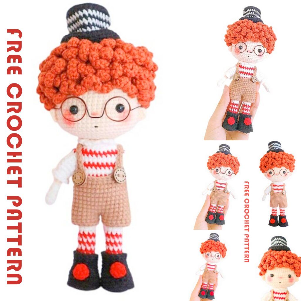 Amigurumi Little Cute Clown Free Crochet Pattern