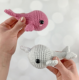 Amigurumi Whale and Narwhal