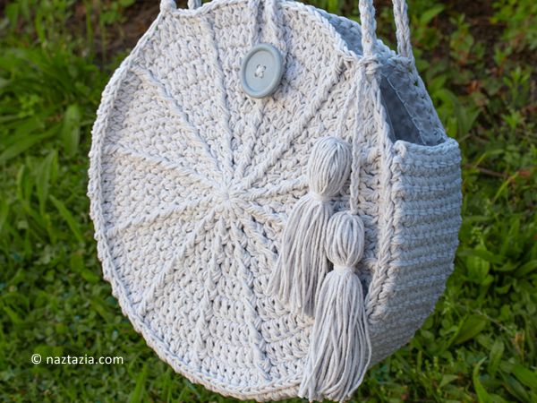 Lunaria Round Bag