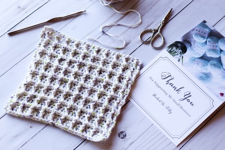 Waffle WashCloth - Free Crochet Pattern2