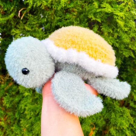 Daisy Crochet Turtle Free Amigurumi Pattern