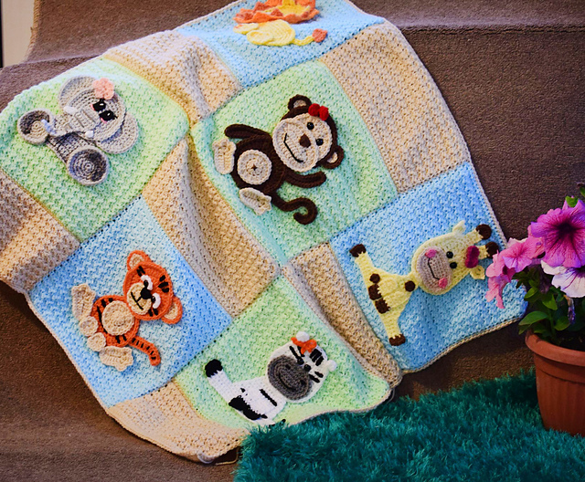 Jungle Friends Baby Blanket