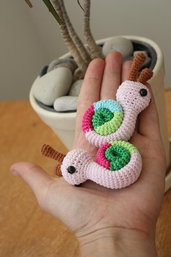 Amigurumi snail pattern