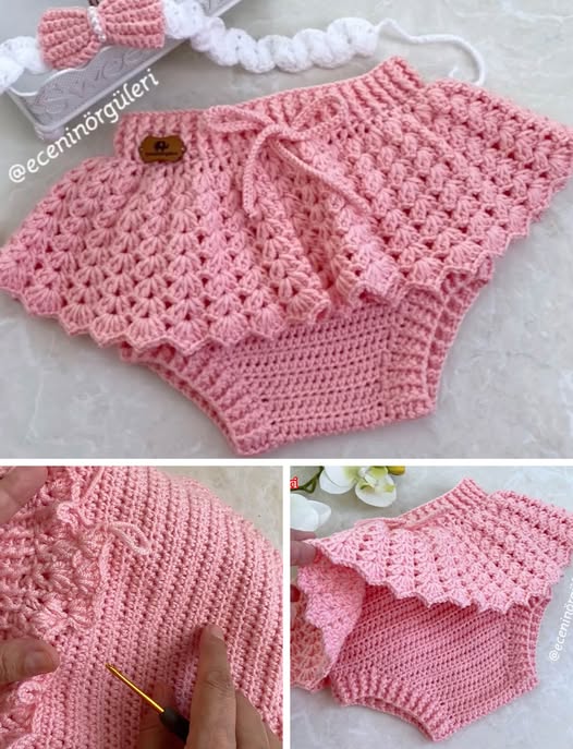 This baby skirt is so unique and easy to make.