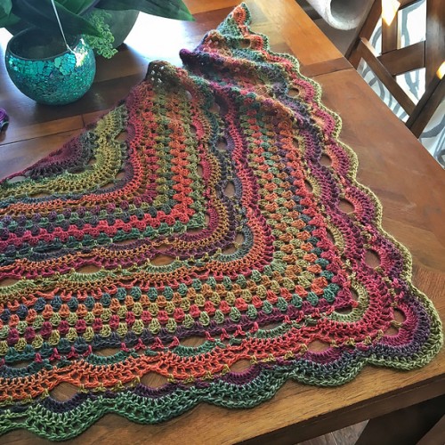 Virus Meets Granny Shawl