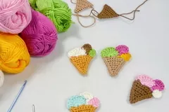 Ice Cream Cone Free Crochet Pattern