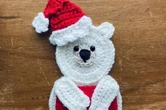 Polar Bear Gift Card Holder Free Crochet Pattern