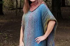 Mountain Trail Tweed Poncho Free Crochet Pattern