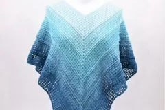 Timeless poncho twirls Free Crochet Pattern