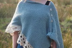 Snowflake Poncho Free Crochet Pattern