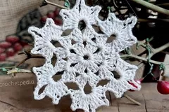 Frozen Flower Snowflake Free Crochet Pattern