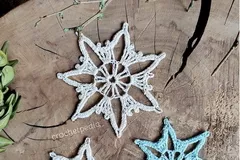 Crystal Star Snowflake Free Crochet Pattern