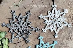 Icy Lace Snowflake Free Crochet Pattern