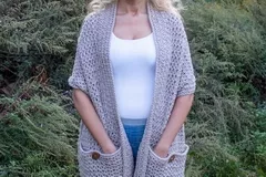 Pocket Shawl Free Crochet Pattern