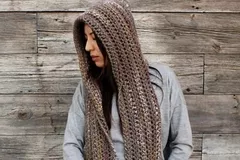 Kodiak Hooded Pocket Scarf Free Crochet Pattern