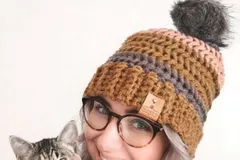 Autumn Herringbone Hat Free Pattern