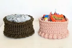 Bobble Nest Basket Free Pattern