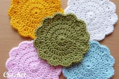 Circular Coaster Free Crochet Pattern