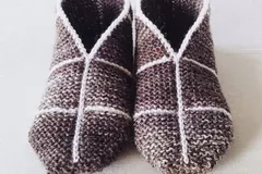 Simple Garter Stitch Slippers Free Pattern