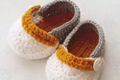 Simple Baby Booties Free Crochet Pattern