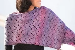 Chevron Eyelet Prayer Shawl Free Pattern