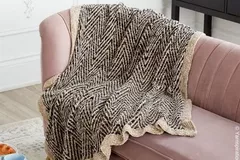 Two Tone Blanket Free Knit Pattern