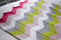 Chevron Baby Blanket Free Knitting Pattern