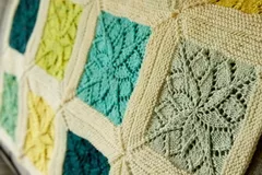 Vivid Square Blanket Free Knitting Pattern