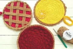 Pie Oven mitts Free Crochet Pattern