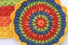 Front Post Frenzie Crochet Potholders