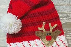 Santa’s Stocking Cap Free Crochet Pattern