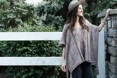 Caravan Poncho Free Knitting Pattern