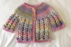 Bobble baby cardigan Free Pattern