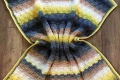 Basketweave Blanket Free Crochet Pattern