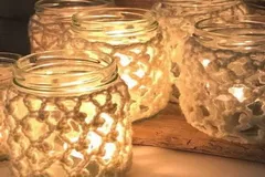 Cosy Jam Jar Covers Free Crochet Pattern